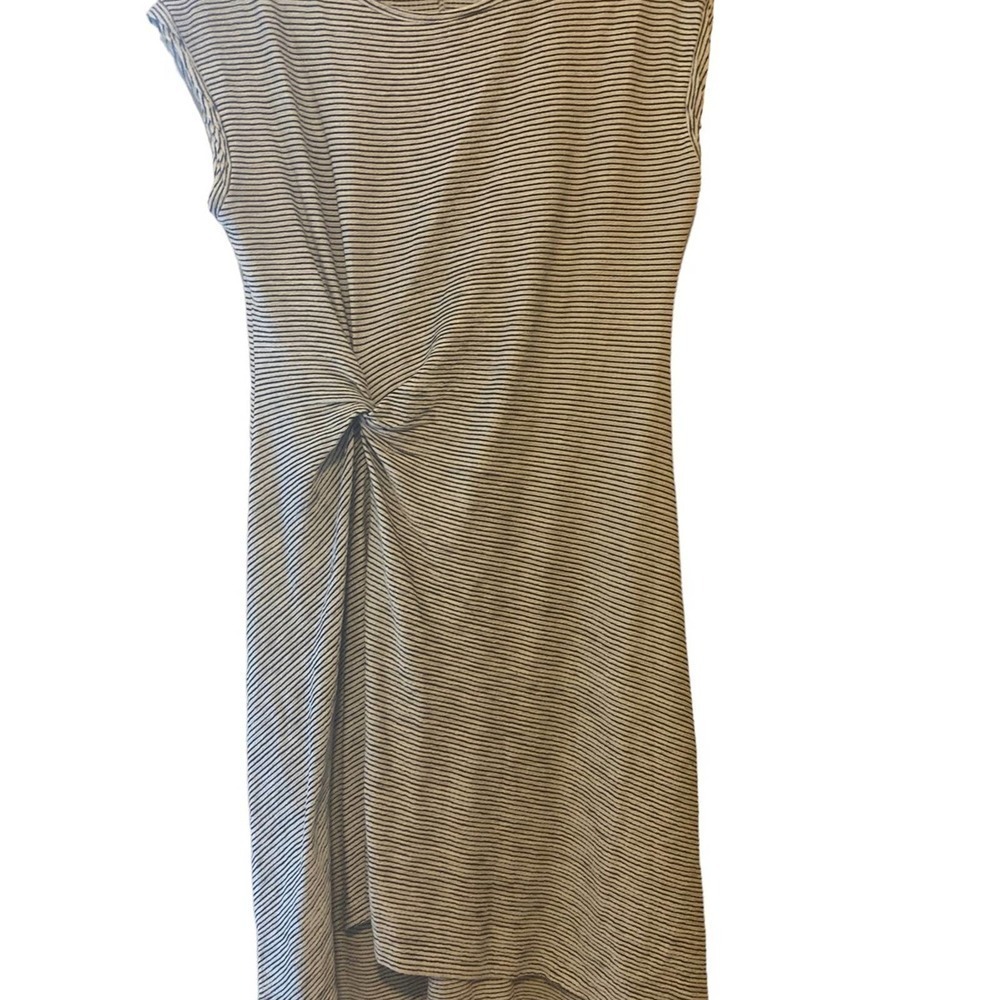Max Studio Textured Knit Asymmetetrical Striped Dress - Size XL - Picture 3 of 7